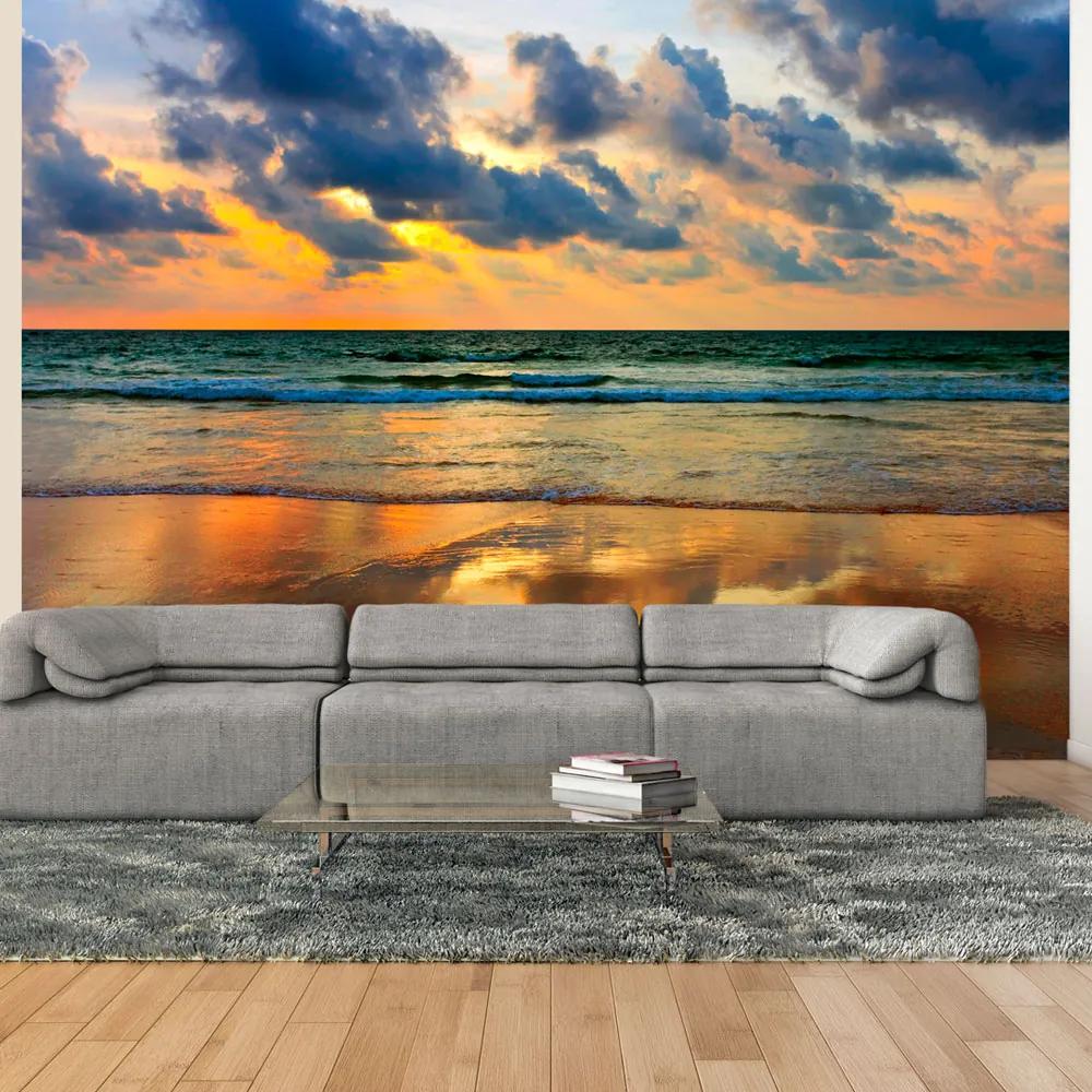 Artgeist Fototapeta - Colorful sunset over the sea Veľkosť: 300x231, Verzia: Premium