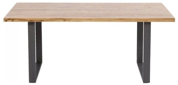 Stôl Jackie Oak Crude Steel 160×80 76 × 160 × 80 cm KARE DESIGN