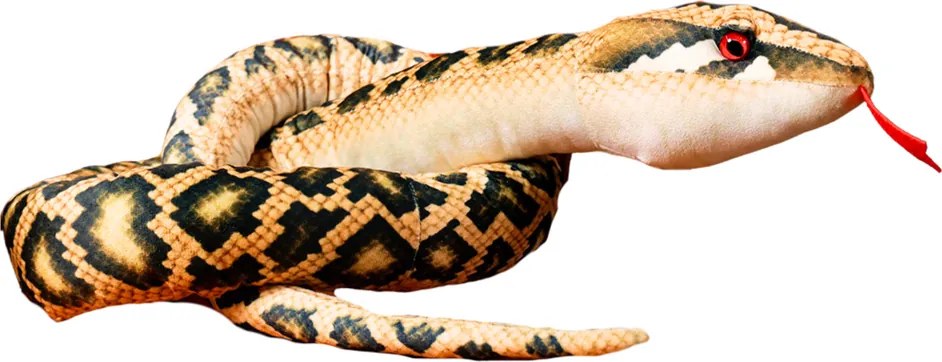 LEAN Toys Plyšový had čierny maskot 210 cm