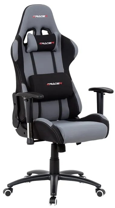 BONTEC Kancelárske kreslo, hojdací mechanizmus, šedá látka, KA-F01 GREY Farba: Šedá
