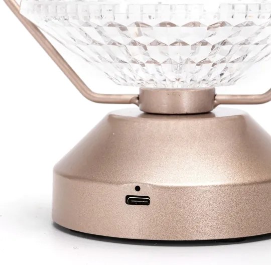 Aigostar- LED RGB Stmievateľná nabíjacia stolná lampa LED/1W/5V 1800mAh 20 cm + DO