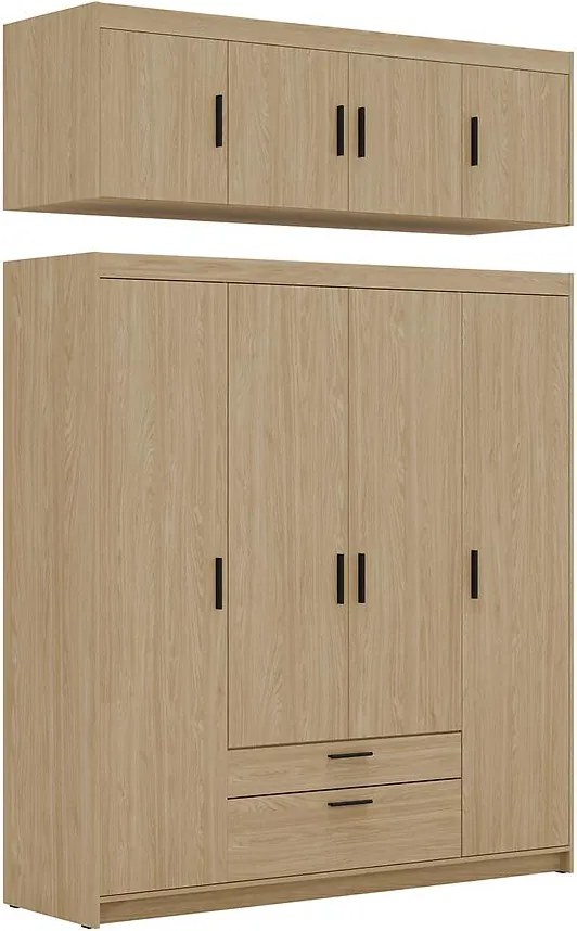 Nadstavec na skriňu Elena 4D dub olejovaný