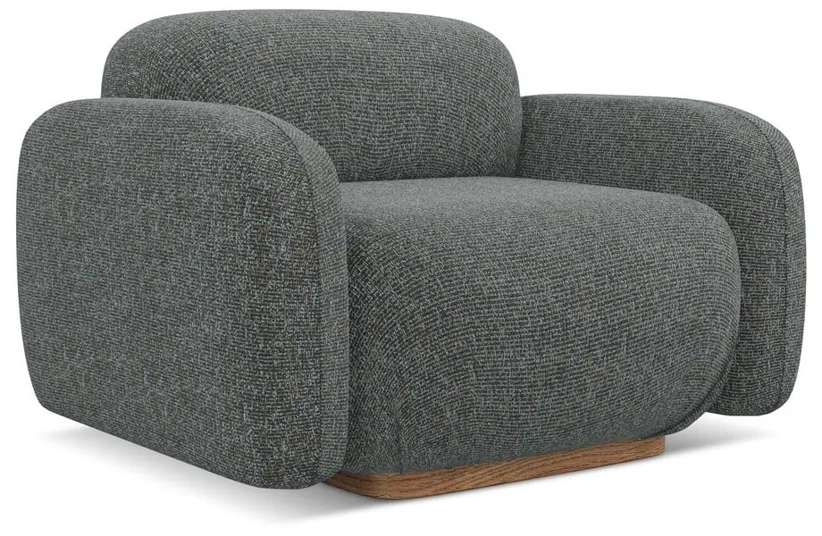 Sivé kreslo Ailani – Makamii