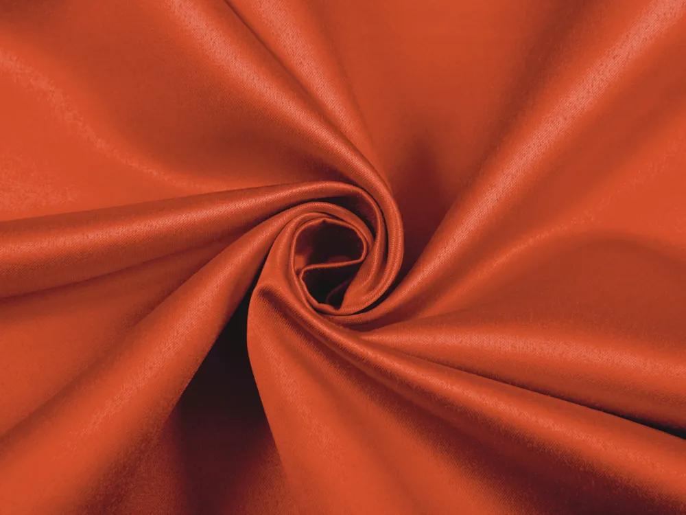 Biante Saténový obdĺžnikový obrus polyesterový Satén LUX-L045 Tehlovo červený 120x140 cm