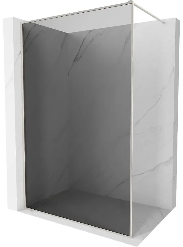Mexen, Mexen Kioto-XF sprchová stena s rámom 100 x 202 cm, grafit 10 mm, matný nikel - 800-100-104-97-40-X
