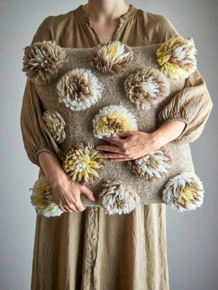 Dekoračný vankúš s prímesou vlny 50x50 cm Somma – Bloomingville