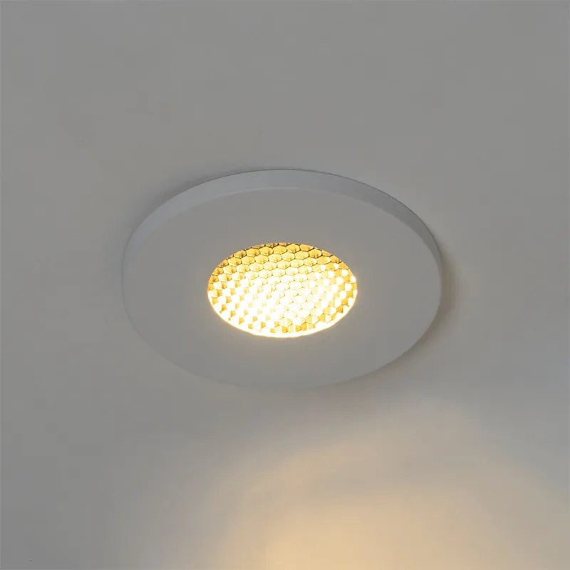 Sada 6 moderných kúpeľňových zapustených bodových svetiel biela IP54 - Shed Honey