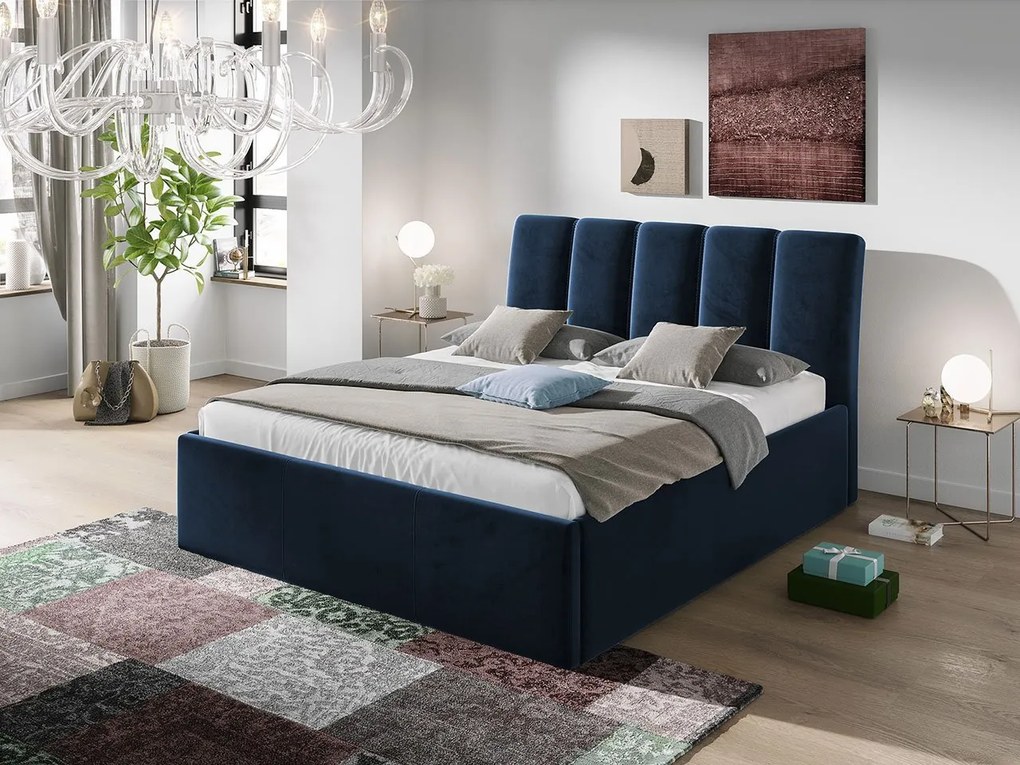 Čalúnená posteľ Okavango s úložným priestorom, Dostupné poťahy: Fresh 32, Rozmer postele: 140x200