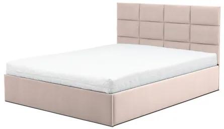 Čalouněná postel TORES s matrací rozměr 160x200 cm Černá eko-kůže Taštičková matrace