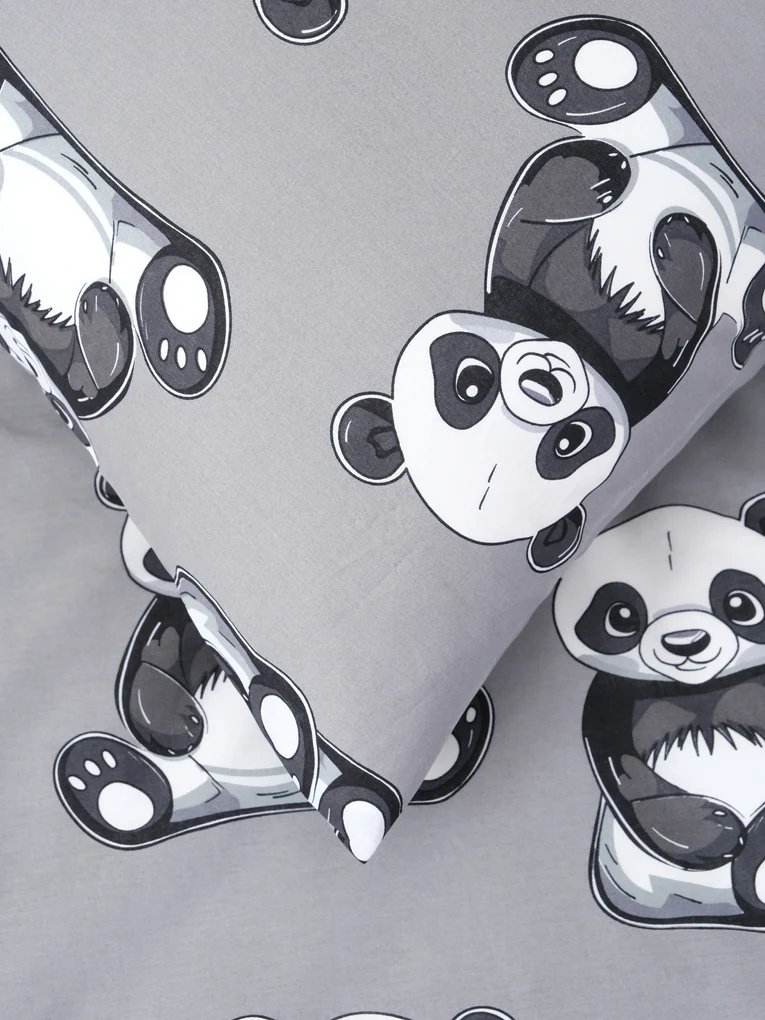 Bavlnená obliečka na vankúšik Renforcé 40 x 40 cm – Panda