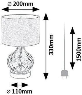 Rabalux PIRELO stolná lampa 74034