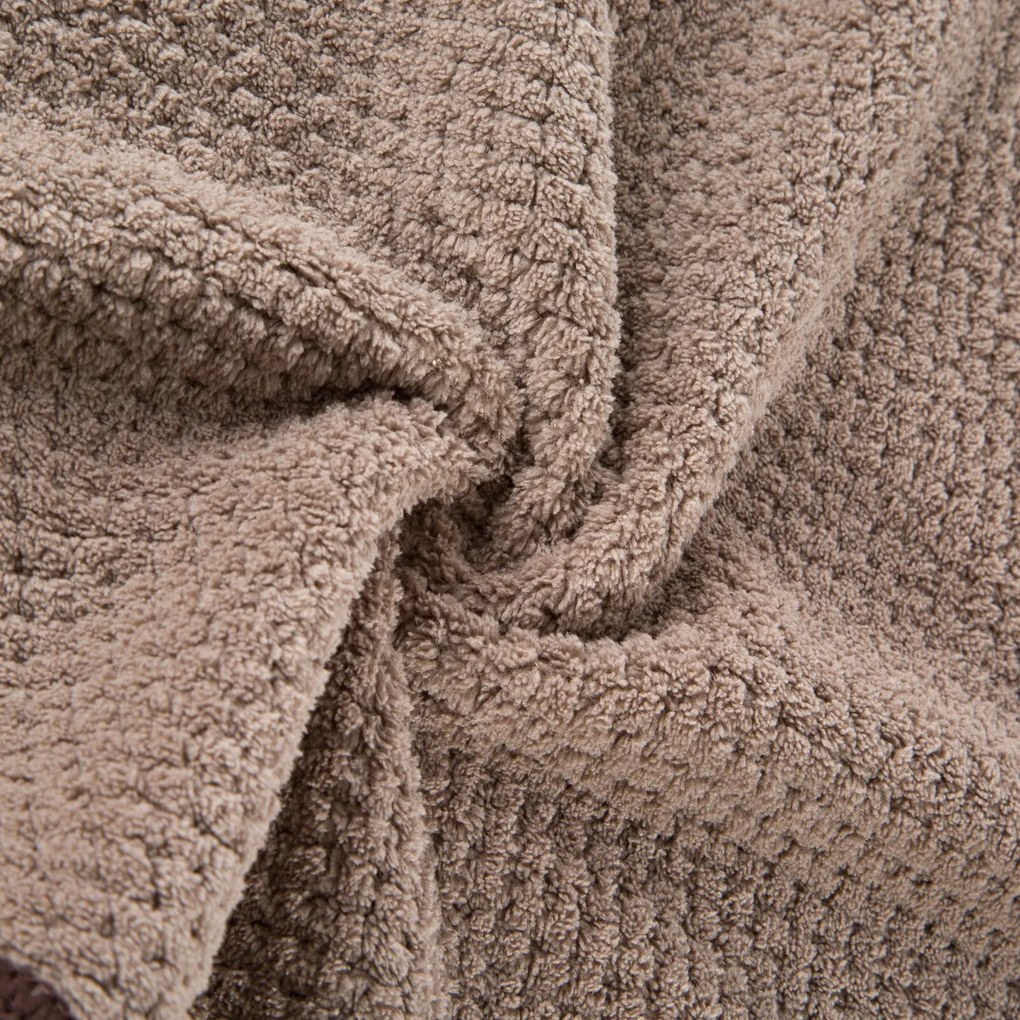 RÝCHLOSCHNÚCI UTERÁK Z MIKROVLÁKNA ZOE1 SADA 3KS 70X140 CM BÉŽOVÁ