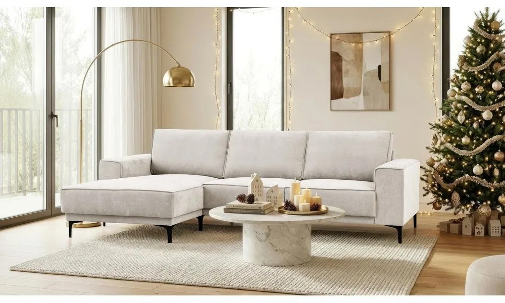 Krémová rohová pohovka (ľavý roh) Copenhagen – Scandic