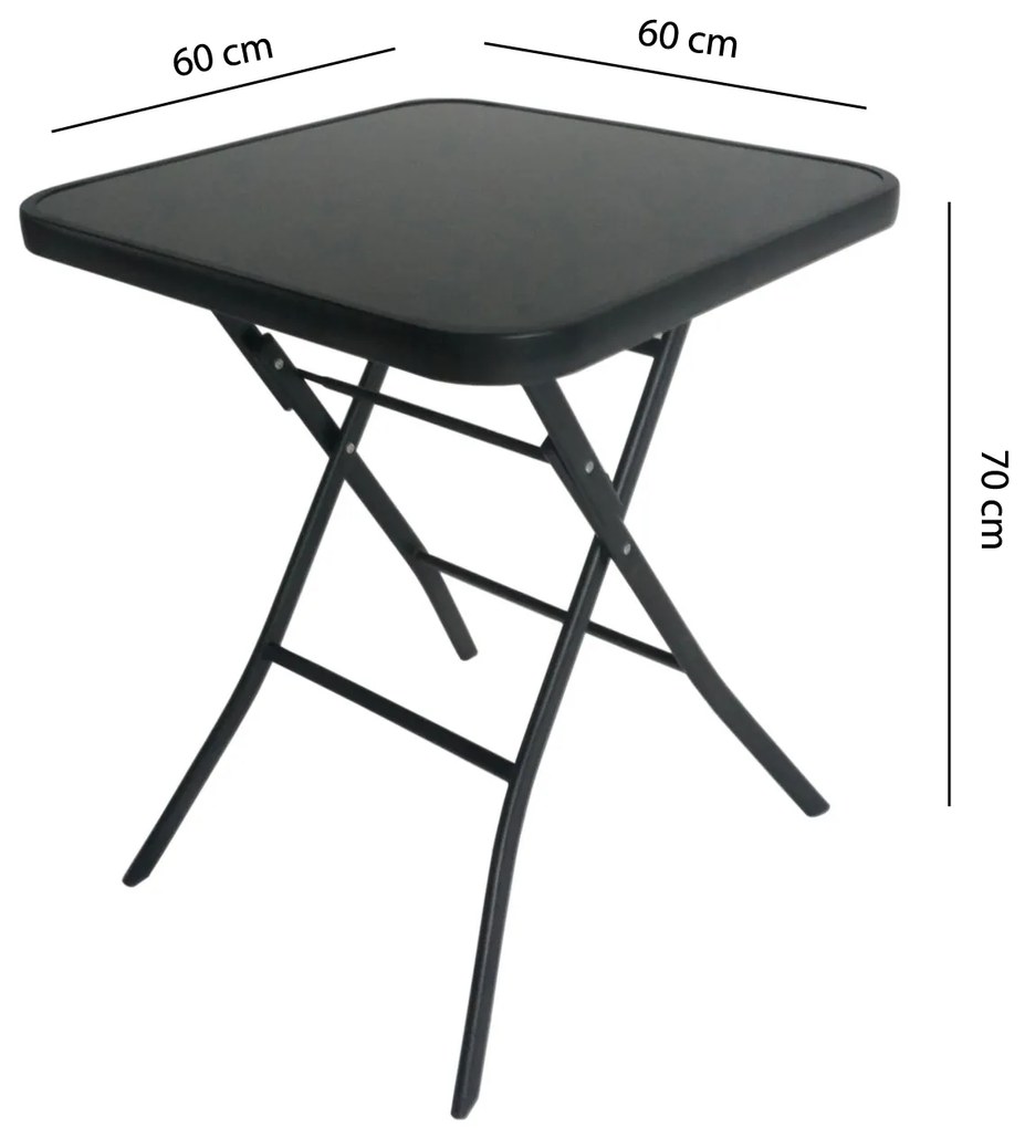 Skladací záhradný stôl 60 cm