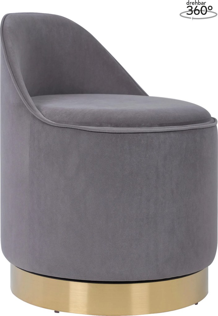 XXXLutz OTOČNÁ TABURETKA, textil, 52/68 cm MID.YOU - Kreslá - 005937039204