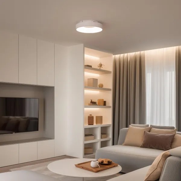 Brilagi - LED stmievateľné stropné svietidlo FALCON II LED/67W/230V pr. 40 cm biele + diaľkové ovládanie