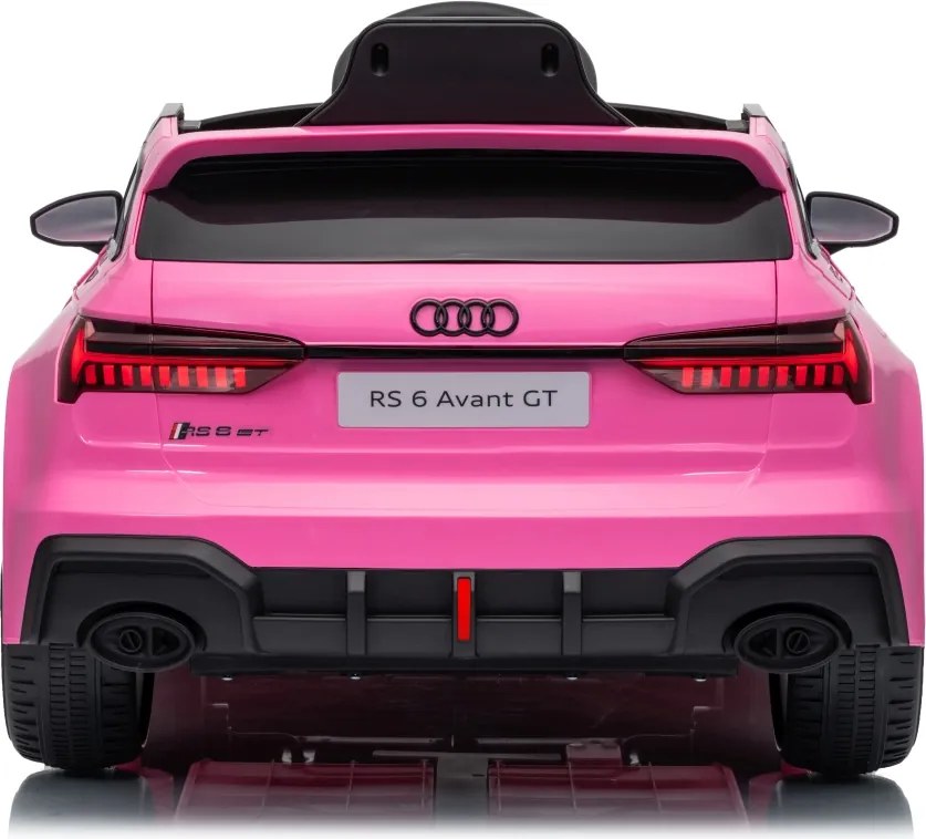 Detské elektrické autíčko Audi RS6 Avant GT ružové