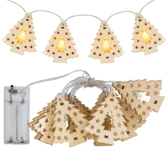 LED girlanda CD009 drevené stromčeky