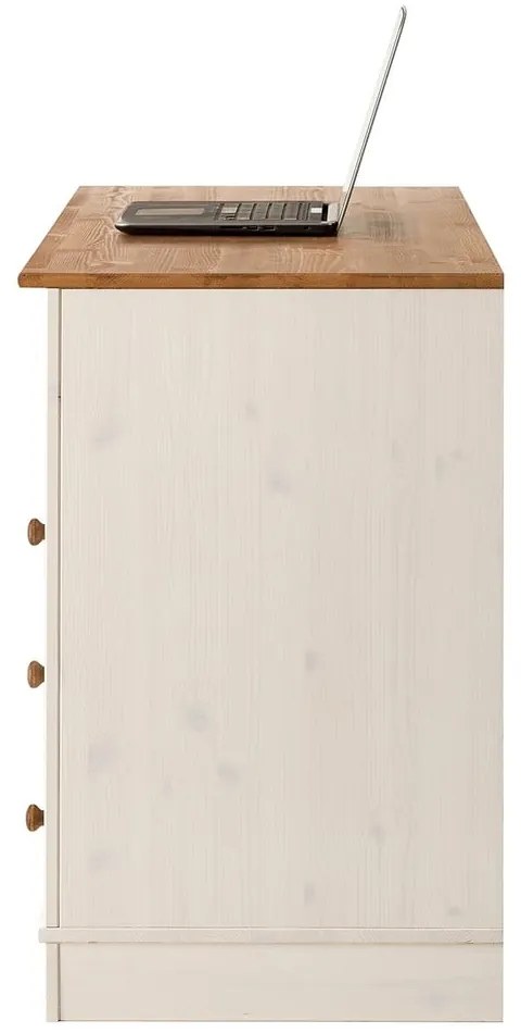 Pracovný stôl s doskou z borovicového dreva 50x140 cm Anita – Støraa