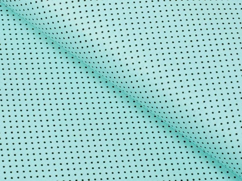 Biante Bavlnený oválny obrus Sandra SA-053 Sivé bodky na mintovom 140x180 cm