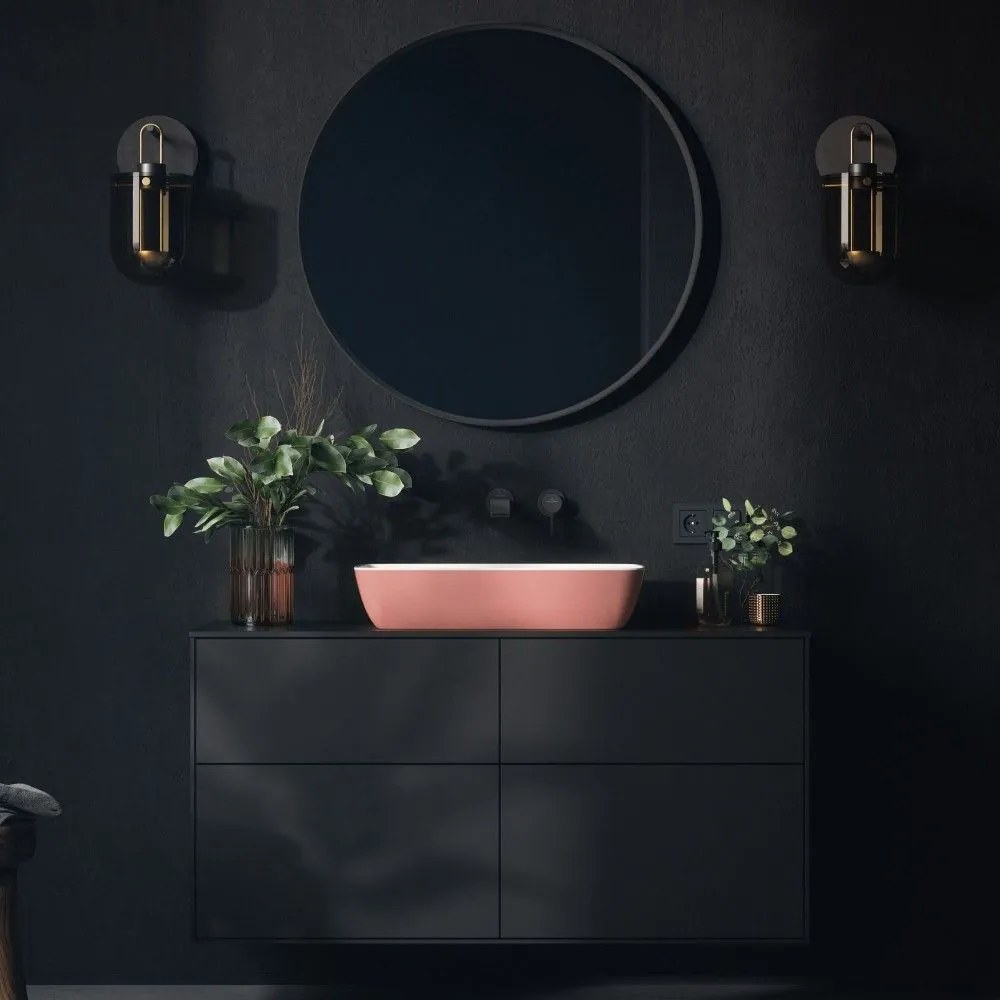 VILLEROY & BOCH Artis obdĺžnikové umývadlo na dosku bez otvoru, bez prepadu, 580 x 380 mm, Powder, 417258BCT0