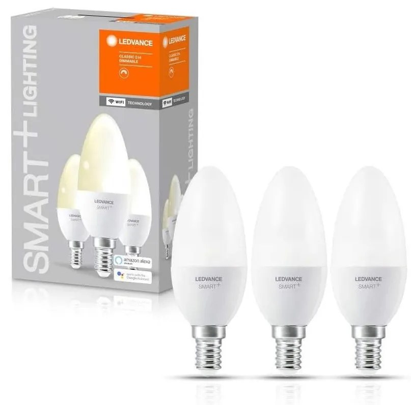 SADA 3x LED Stmievateľná žiarovka SMART+ E14/5W/230V 2700K - Ledvance