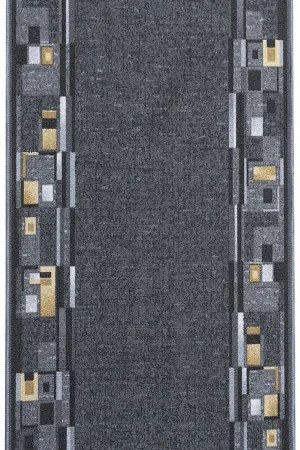 Koberce Breno Behúň BOMBAY 97, šíře role 100 cm, sivá, viacfarebná