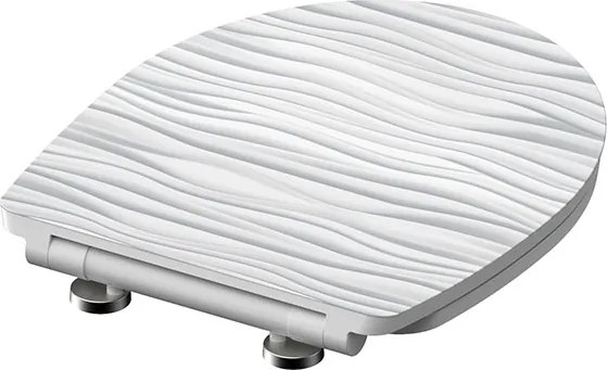 Eisl Sanitär WC sedadlo Duroplast Soft Close White Wave High Gloss 82584