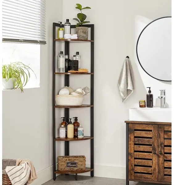 Knižnica NAVARO hnedá/čierna