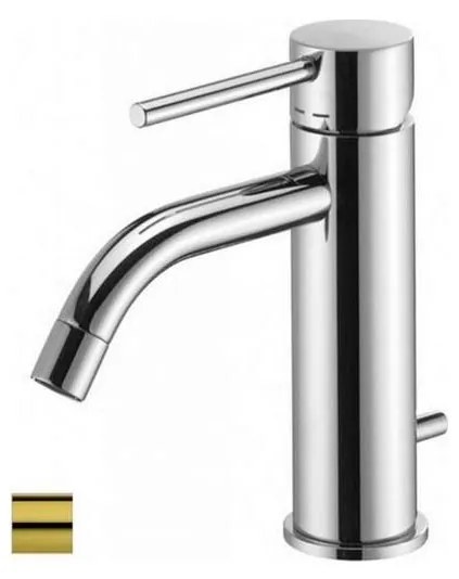 Paffoni - Umývadlová batéria LIGHT so zlatou výpusťou