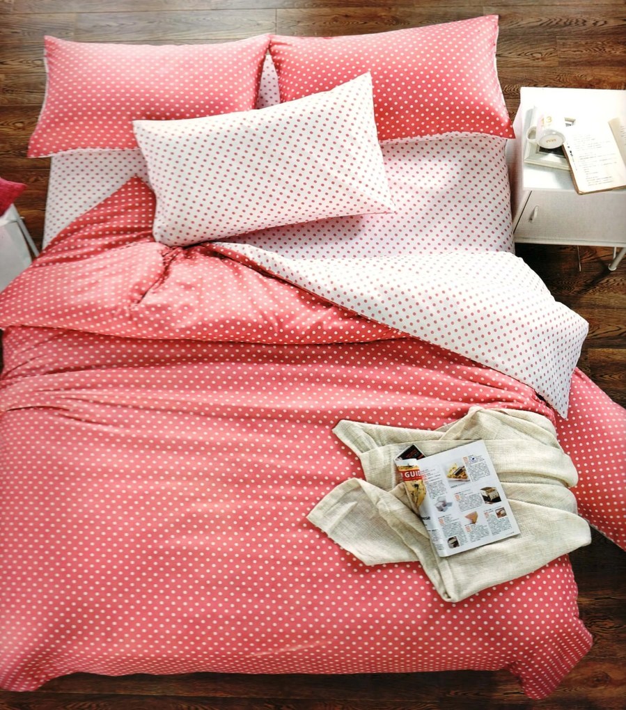 Foto obliečky Ružové bodky Balenie: 3-dielne balenie