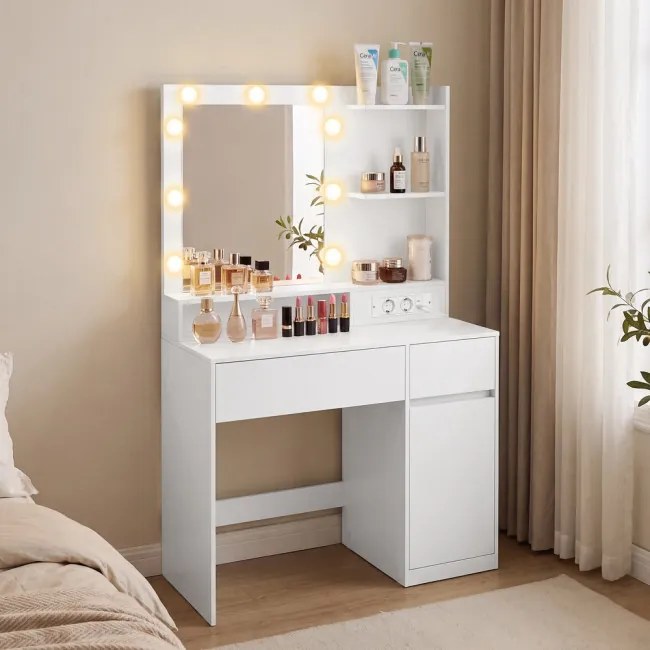 Toaletný stolík s LED zrkadlom RDT242WB01