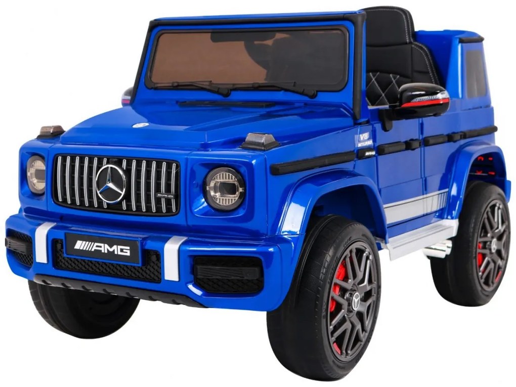 Detské elektrické autíčko Mercedes G63 AMG lakované - modré