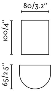 FARO 40524 - Nástenné svietidlo SOLE 1xGU10/8W/230V šedá zaokrúhlený