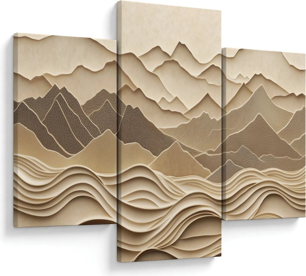 Obraz - 3D línia hôr (90x60 cm)