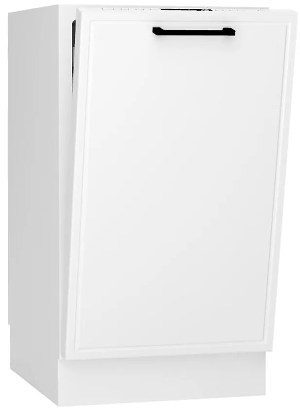 Dvierka na umývačku Emily 45pz biely hrášok mat