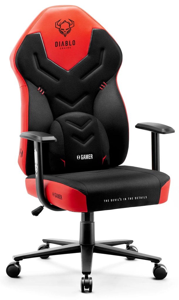 Herné kreslo Diablo X-Gamer 2.0 Normal Size, čierno-červené