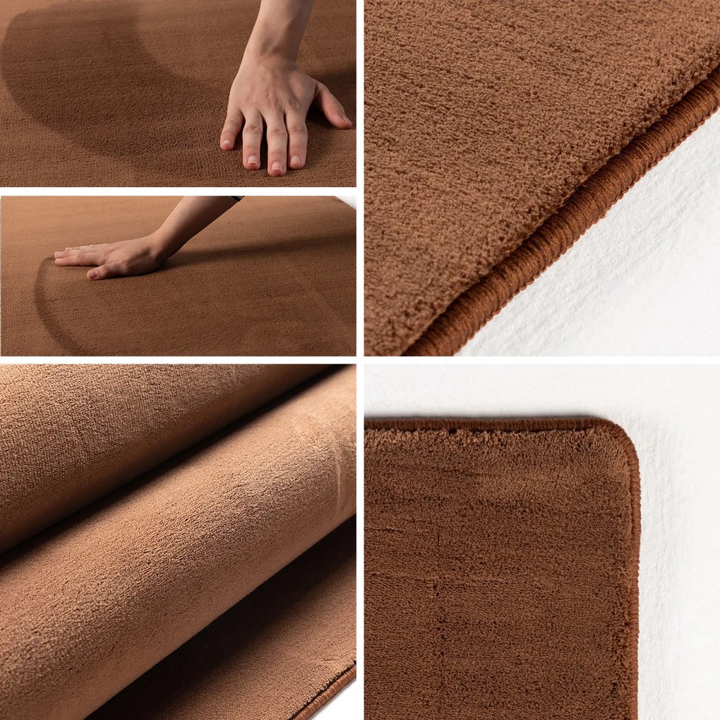Ayyildiz, Behúň Sky 5400 Brown, 80x250, hnedá, obývacia izba