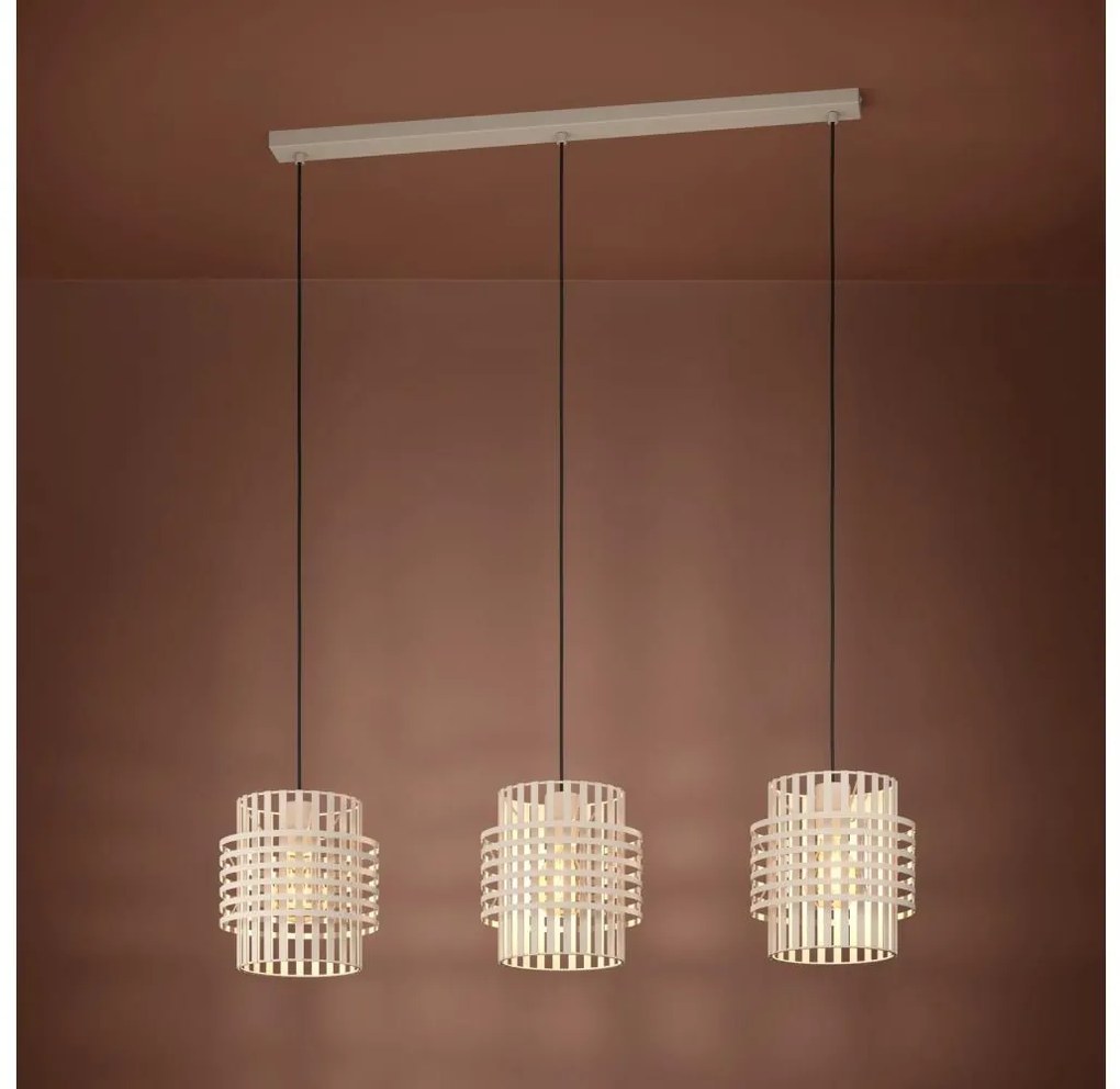 Eglo 390147 - Luster na lanku OLTAMAR 3xE27/40W/230V krémová