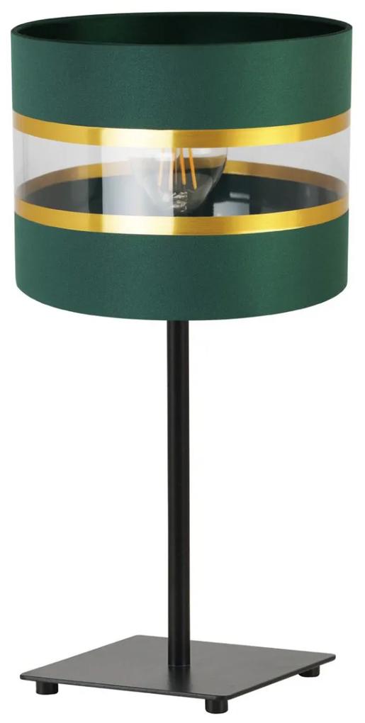 Stolná lampa Elegance, 1x textilné tienidlo (výber zo 6 farieb), (výber z 2 farieb konštrukcie), g, ln