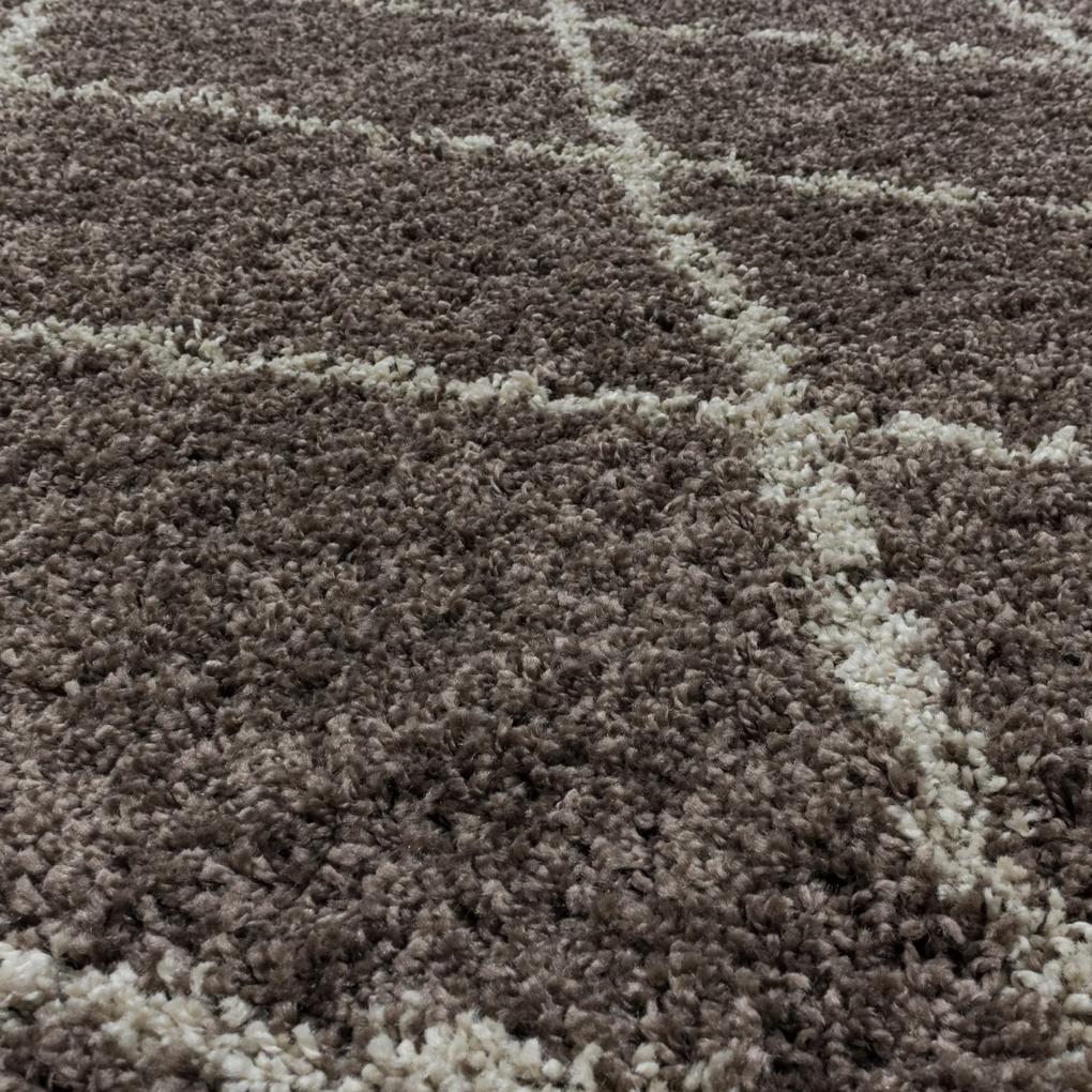 Ayyildiz koberce Kusový koberec Alvor Shaggy 3401 taupe - 140x200 cm