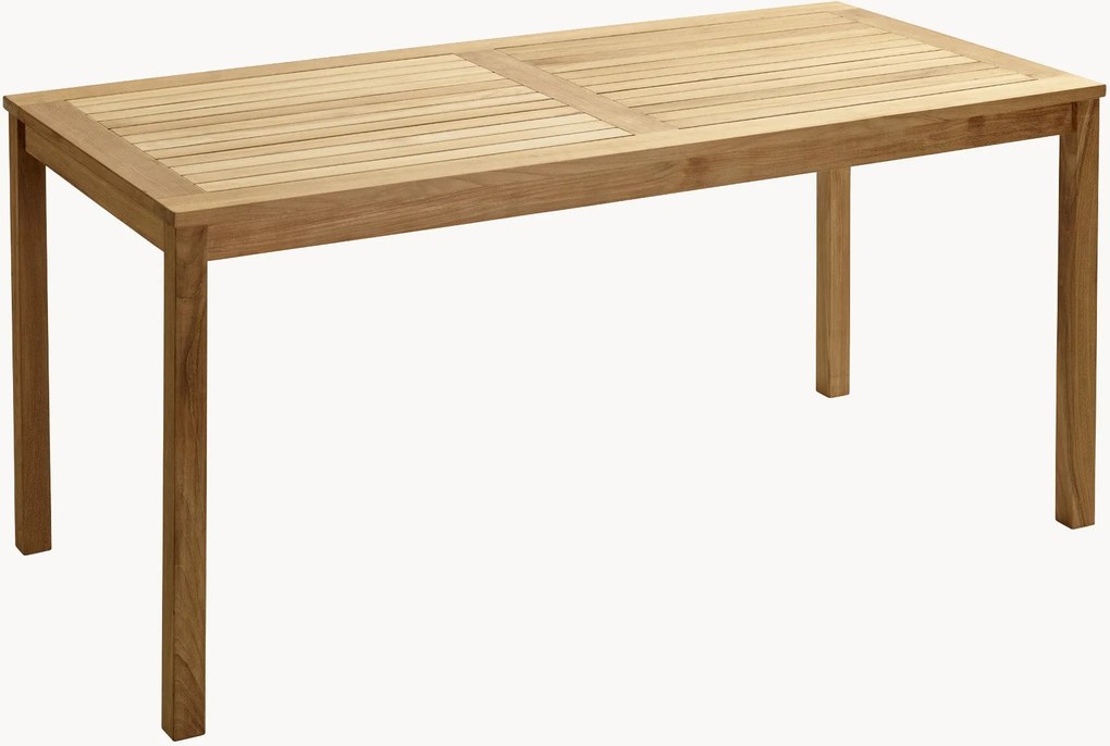 Záhradný stôl z tíkového dreva Rosenborg, 165 x 80 cm