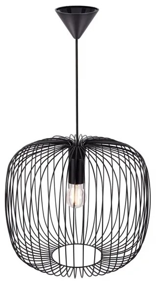 Nordlux - Luster na lanku BERONI 1xE27/60W/230V čierny pr. 40 cm