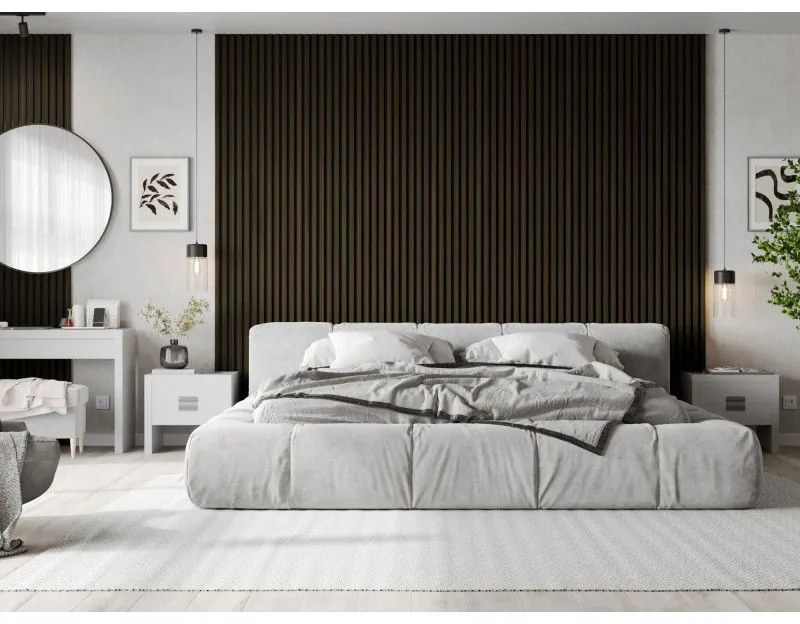 Mexen Lam-B, akustické stenové lamely 275 × 30 cm, HDF doska 4 mm, technická dyha, eben kráľovský, S100-275307-3015-020