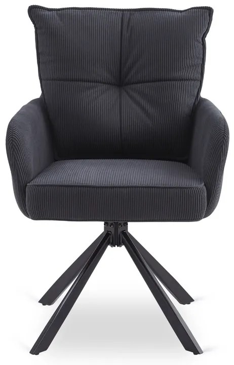 Otočná stolička MAGNUS čierna