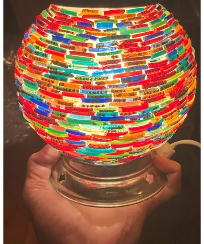 Stolná lampa mosaic orient Globe beads PATCHWORK Ø15
