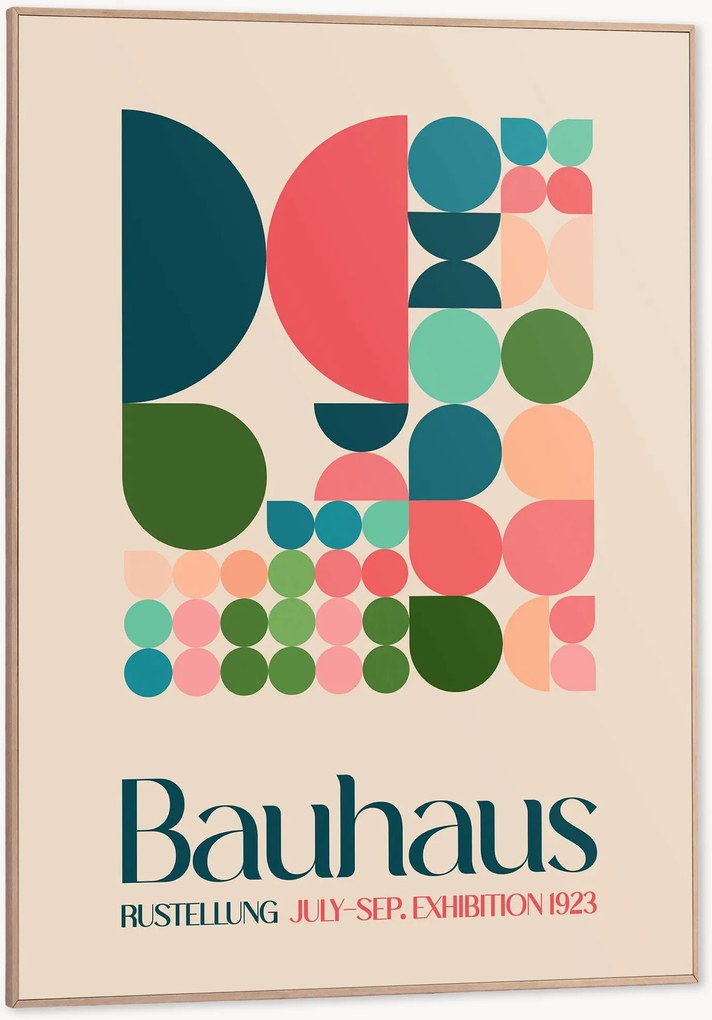 Nástenná dekorácia v ráme Bauhaus