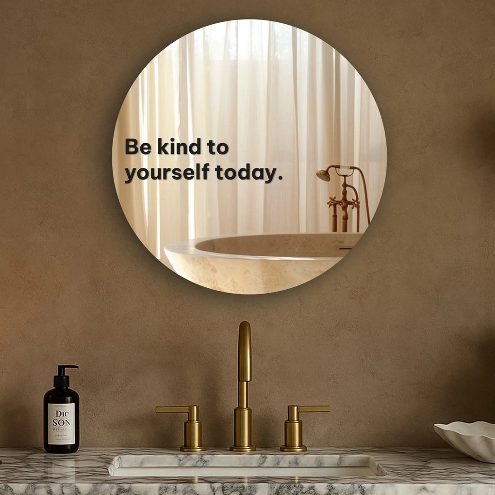 Nálepka na zrkadlo S26 – Be kind to yourself today.