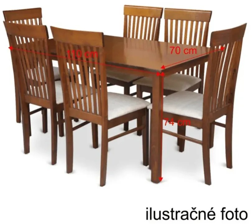 Jedálenský stôl, orech, 110x70 cm, ASTRO NEW