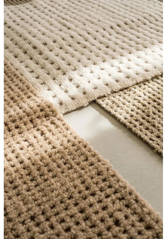 Slonovinový prateľný/ručne tkaný vlnený koberec 80x140 cm Unexpected Wool – Lorena Canals